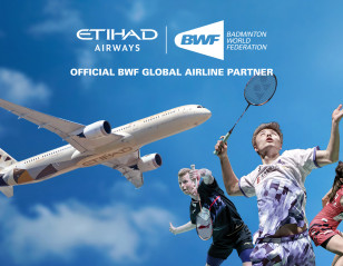 Etihad Airways Announced as Official BWF Global Airline Partner